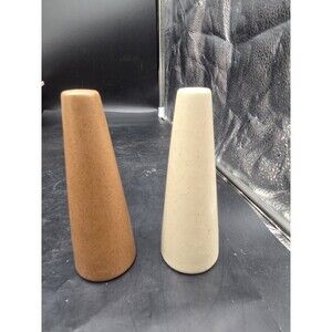 Metlox Poppytrail Tempo MCM Ceramic Speckled Salt pepper set California pottery